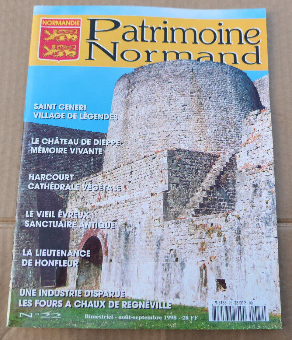 PATRIMOINE NORMAND / LOT 4 REVUES 1998 NUMEROS 20 21 22 23 / HISTOIRE NORMANDIE
