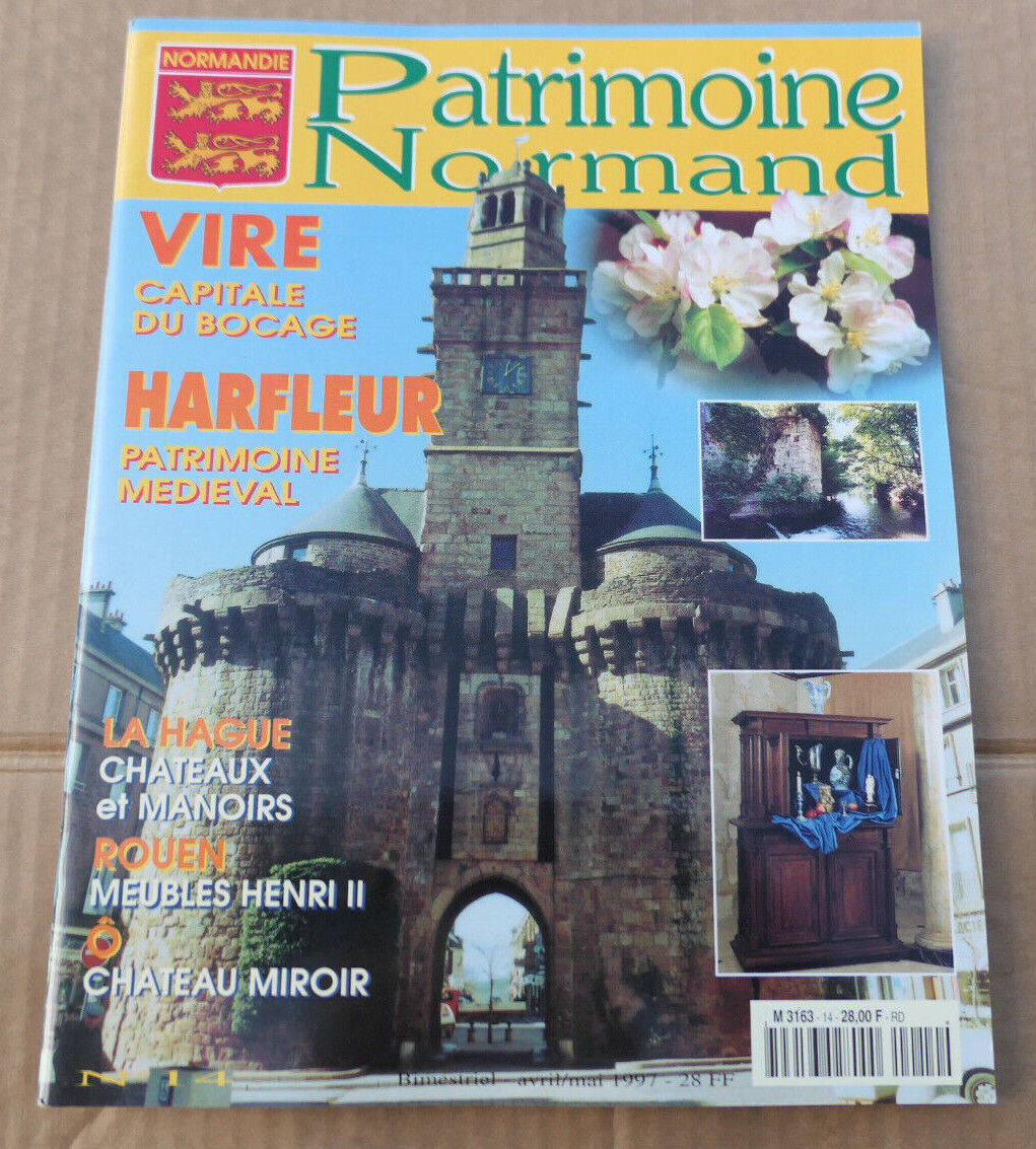 PATRIMOINE NORMAND / LOT 4 REVUES 1996 NUMEROS 12 13 14 15 / HISTOIRE NORMANDIE