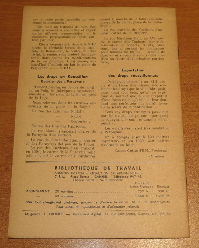 BIBLIOTHEQUE DE TRAVAIL N°318 / LE VERRE / 1955