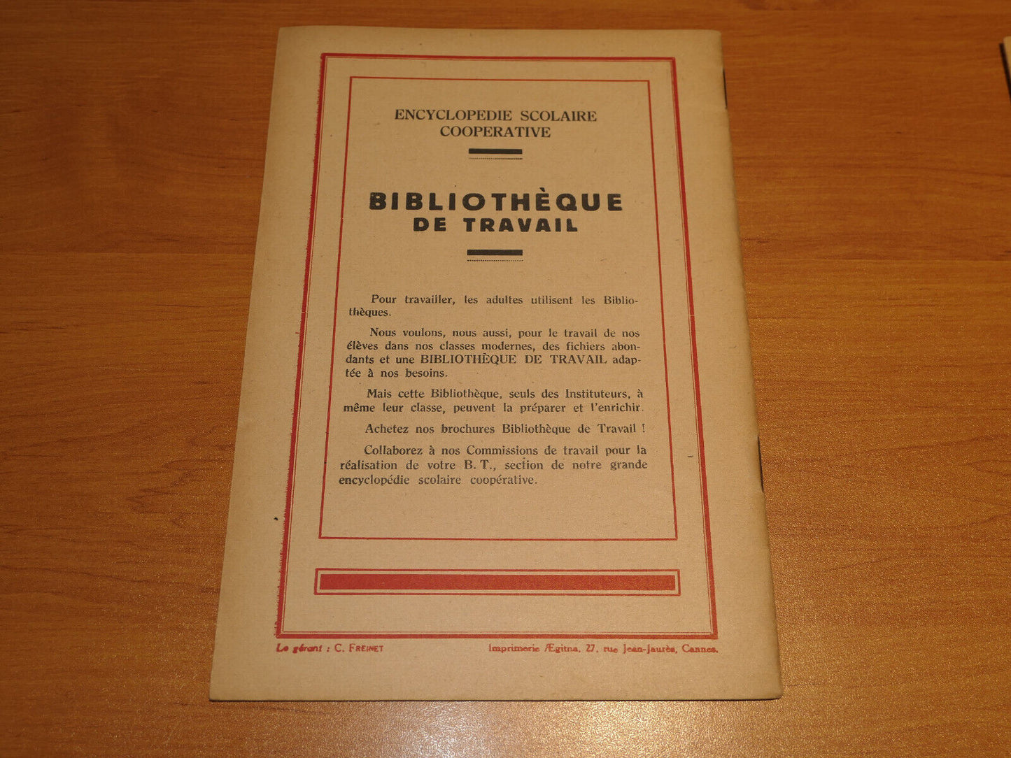 BIBLIOTHEQUE DE TRAVAIL N°63 / HISTOIRE DES BOULANGERS / 1949