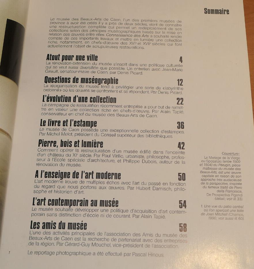 MUSEE DES BEAUX-ARTS CAEN / CONNAISSANCE DES ARTS 1994 / NORMANDIE CALVADOS