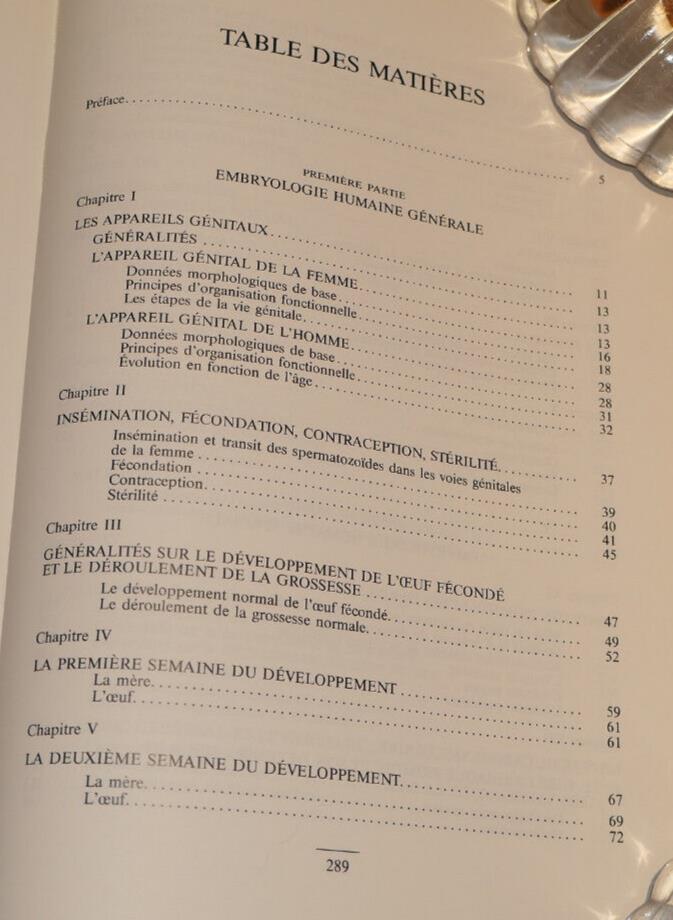 EMBRYOLOGIE HUMAINE / MALOINE 1993 / MEDECINE