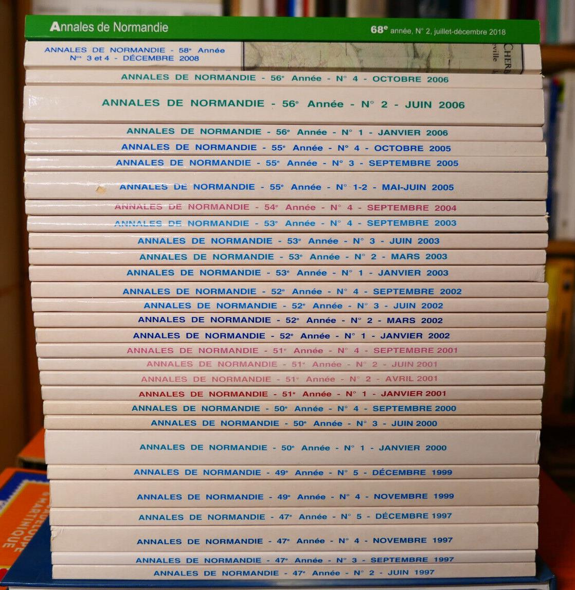 ANNALES DE NORMANDIE / GROS LOT DE 30 NUMEROS 1997-2018