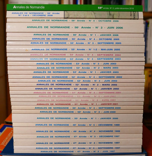 ANNALES DE NORMANDIE / GROS LOT DE 30 NUMEROS 1997-2018