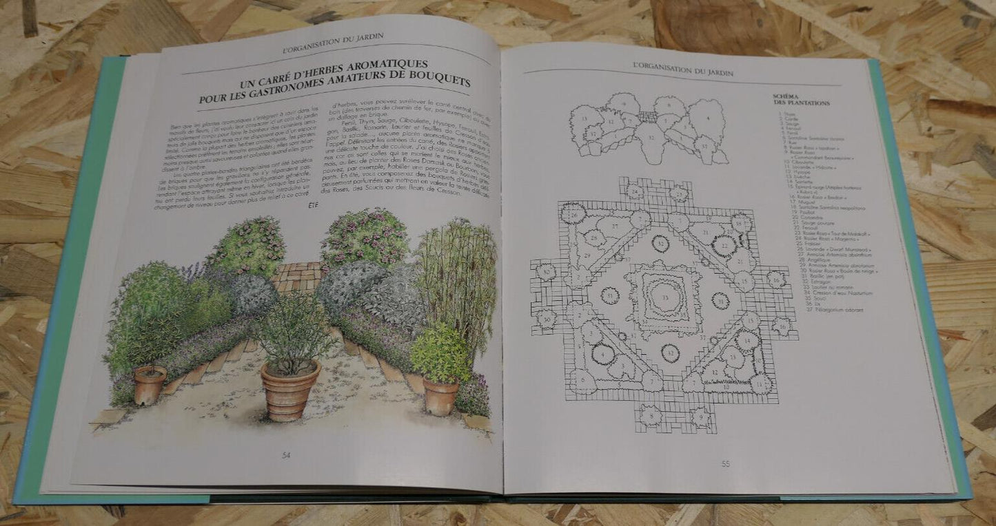 LES BOUQUETS DU JARDIN / ROSEMARY VEREY / HATIER 1991 / FLEURS ARBUSTES NATURE