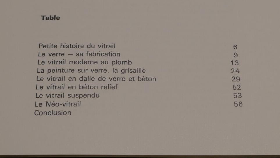 LE VITRAIL PREMIERES NOTIONS / JEAN-SIMON LABRET / DESSAIN ET TOLRA 1979