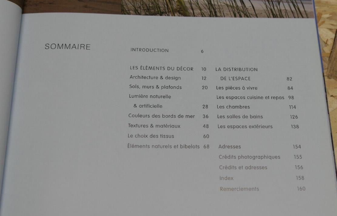 DECORS DES MAISONS DU BORD DE MER / DECORATION MOBILIER TISSUS / 2009
