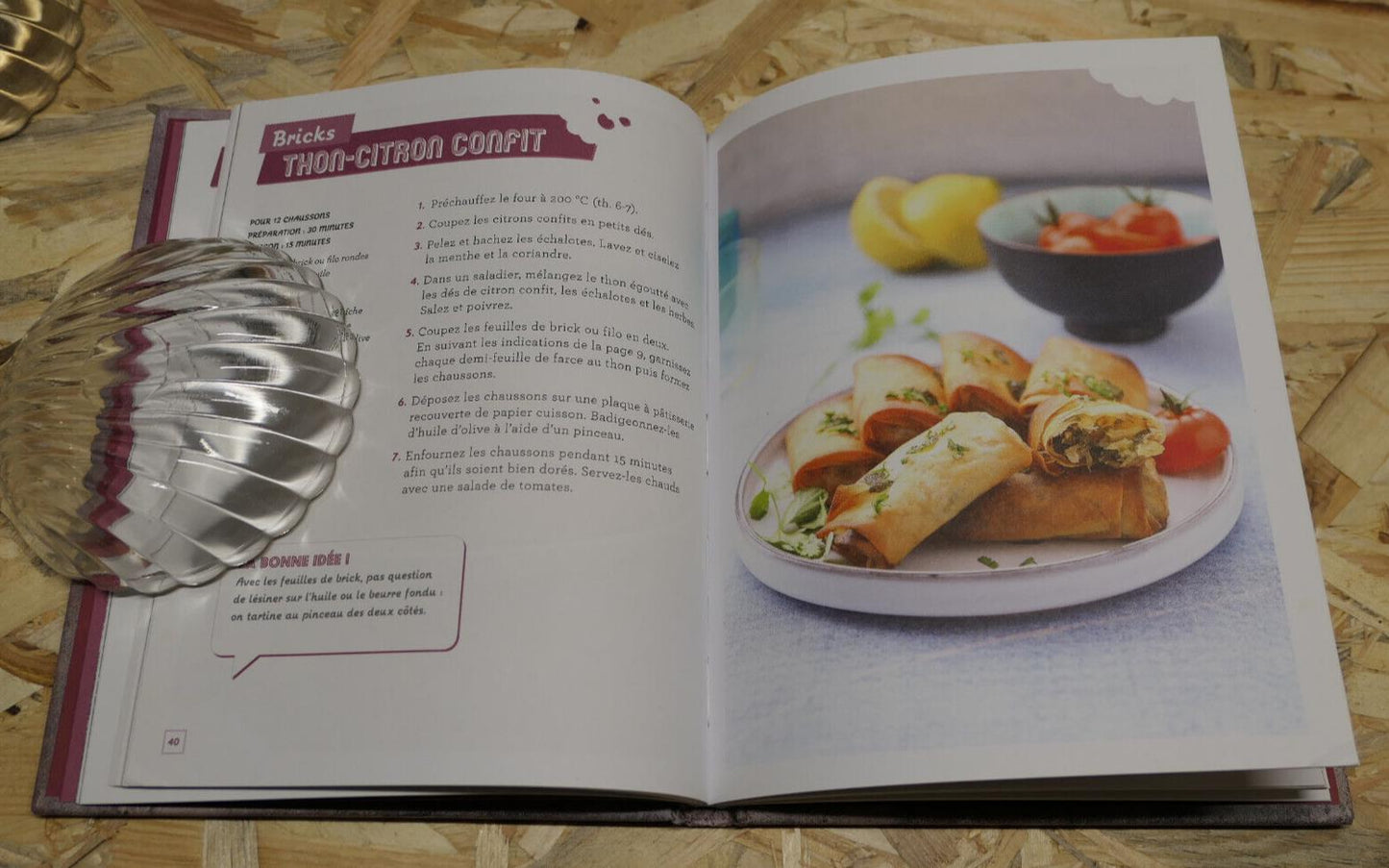 PETITS CHAUSSONS POUR SUPER-POINTURES / 40 RECETTES CUISINE BRICKS SAMOSSAS 2013