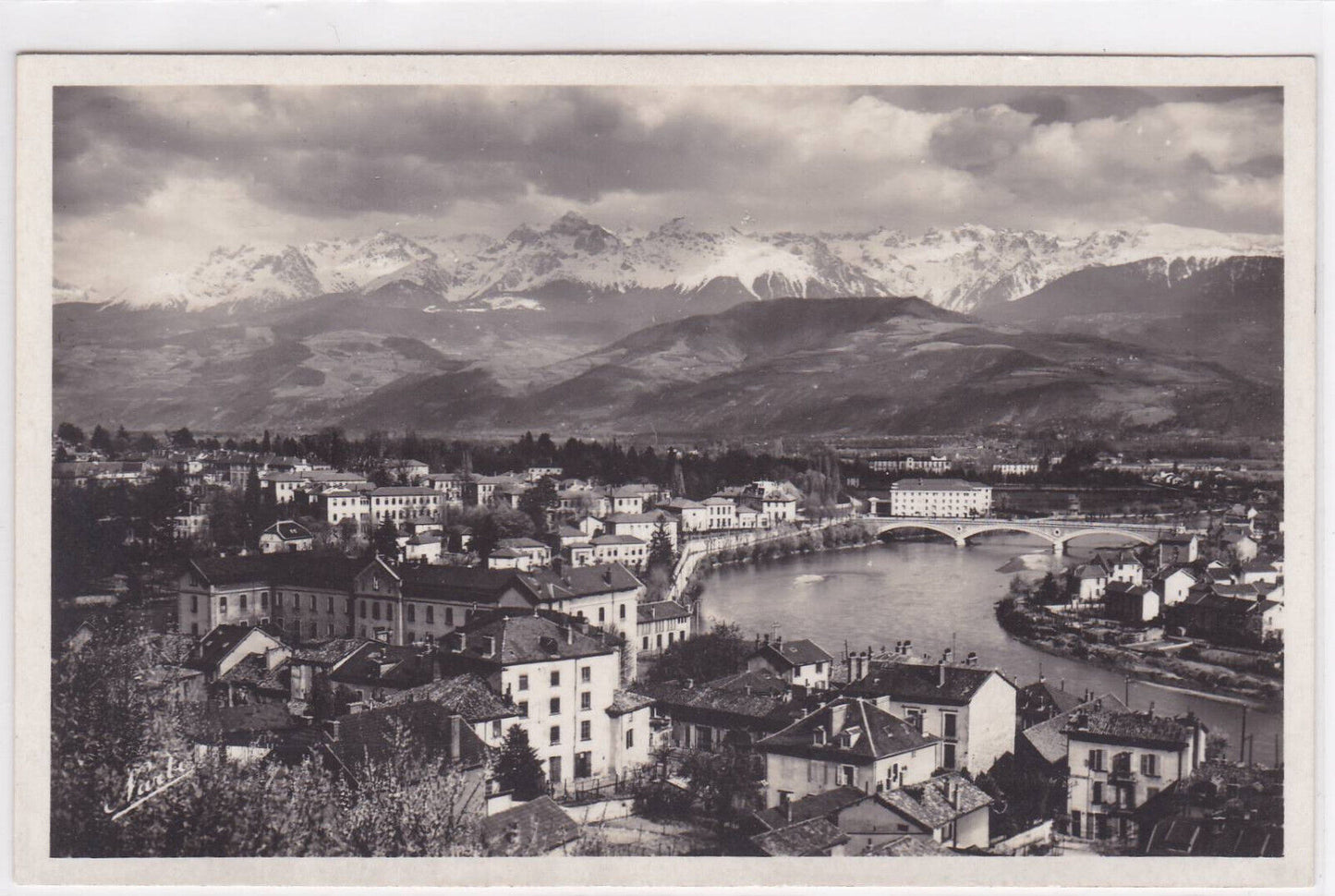 CARTE POSTALE ANCIENNE CPA GRENOBLE BOUCLE DE L'ISERE PONT DE L'HOPITAL