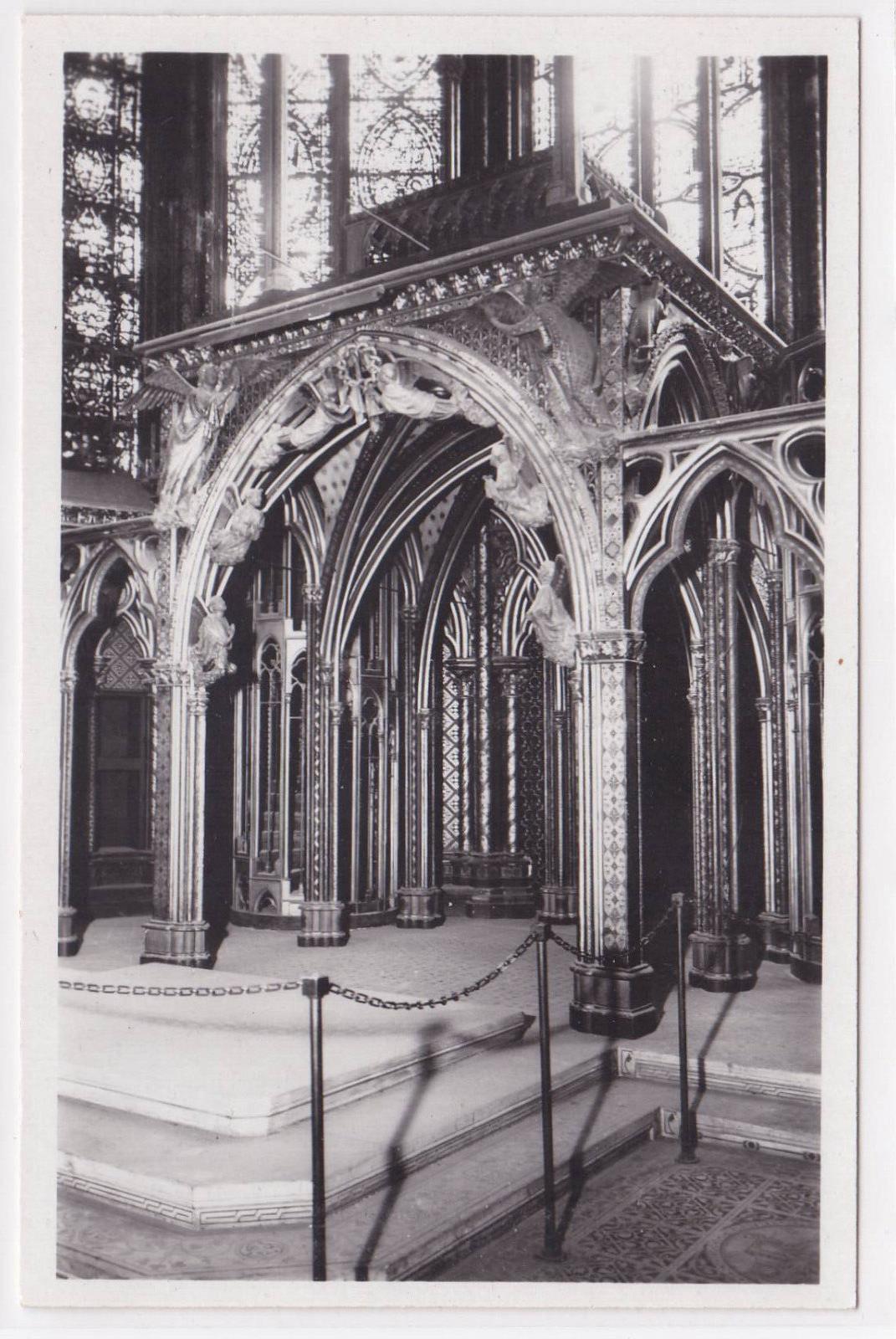 OLD POSTCARD CPA PARIS THE SAINTE CHAPELLE HIGH CHAPEL THE RELIQUARY