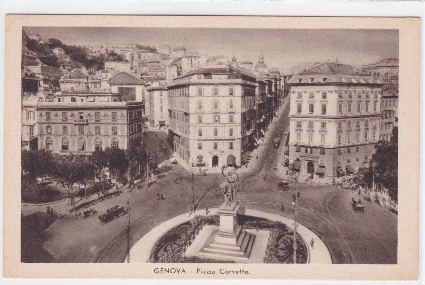 CARTE POSTALE ANCIENNE CPA GENOVA PIAZZA CORVETTO