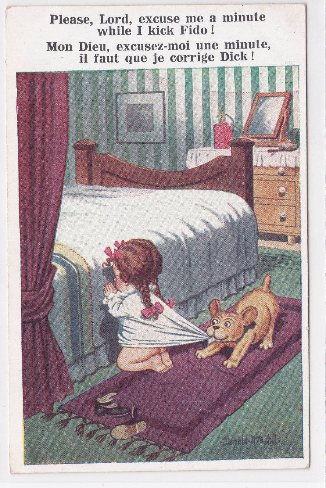 CARTE POSTALE ANCIENNE CPA ILLUSTRATION HUMOUR (1929)