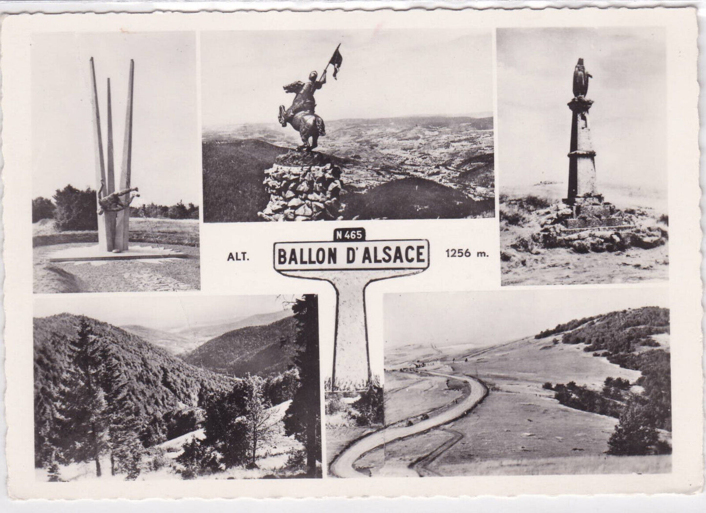 CARTE POSTALE CPSM BALLON D'ALSACE MULTIVUE