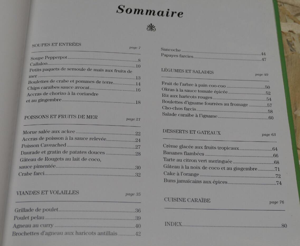 LA CUISINE CARAIBE / JANE HARTSHORN / RECETTES GASTRONOMIE BOISSONS / 1996