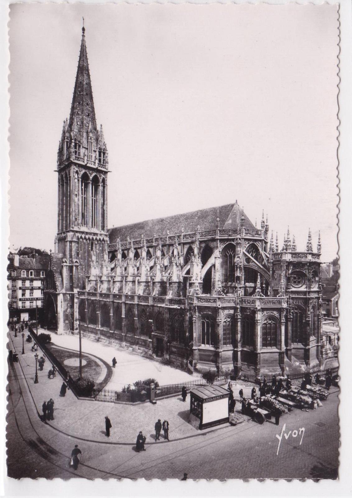 POSTCARD CPSM CAEN SAINT-PIERRE CHURCH CALVADOS NORMANDY