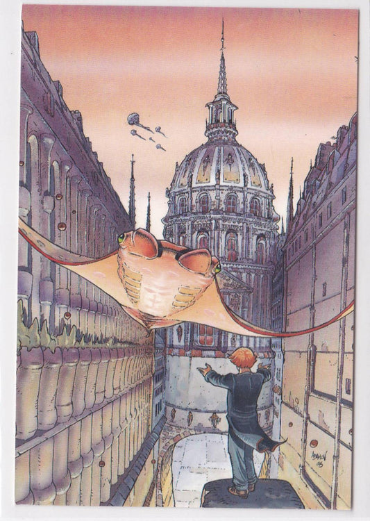 CARTE POSTALE PROMO BD LES EAUX DE MORTELUNE T7 LA GUERRE DES DIEUX GLENAT