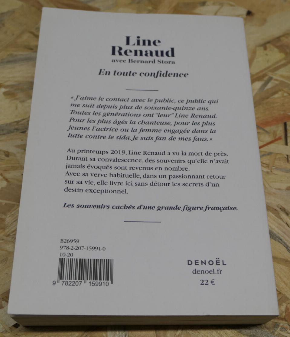 LINE RENAUD AVEC BERNARD STORA / EN TOUTE CONFIDENCE / DENOEL 2020