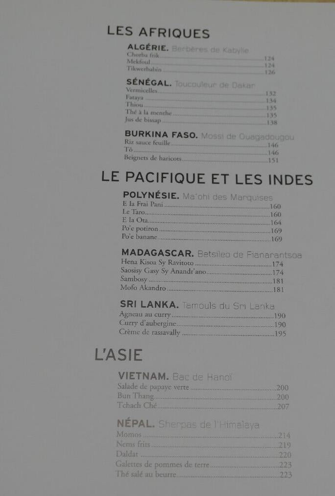 LA CUISINE DES TRIBUS / MINERVA 2006 / CULTURE DIVERSITE GASTRONOMIE RECETTES