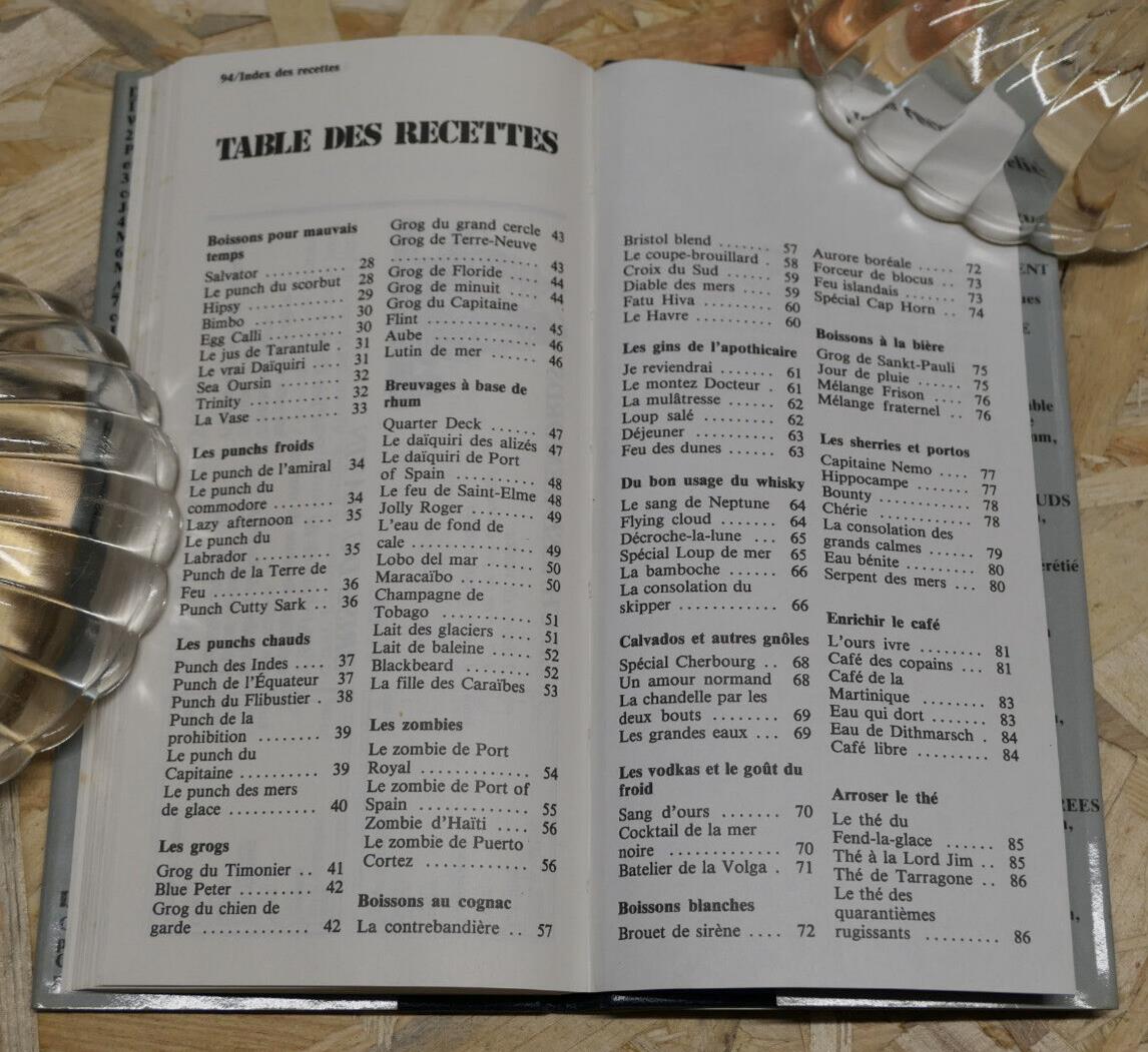 114 RECETTES DES BOISSONS FORTES DES MARINS / GUIDE ALCOOL FETE COCKTAILS / 1984