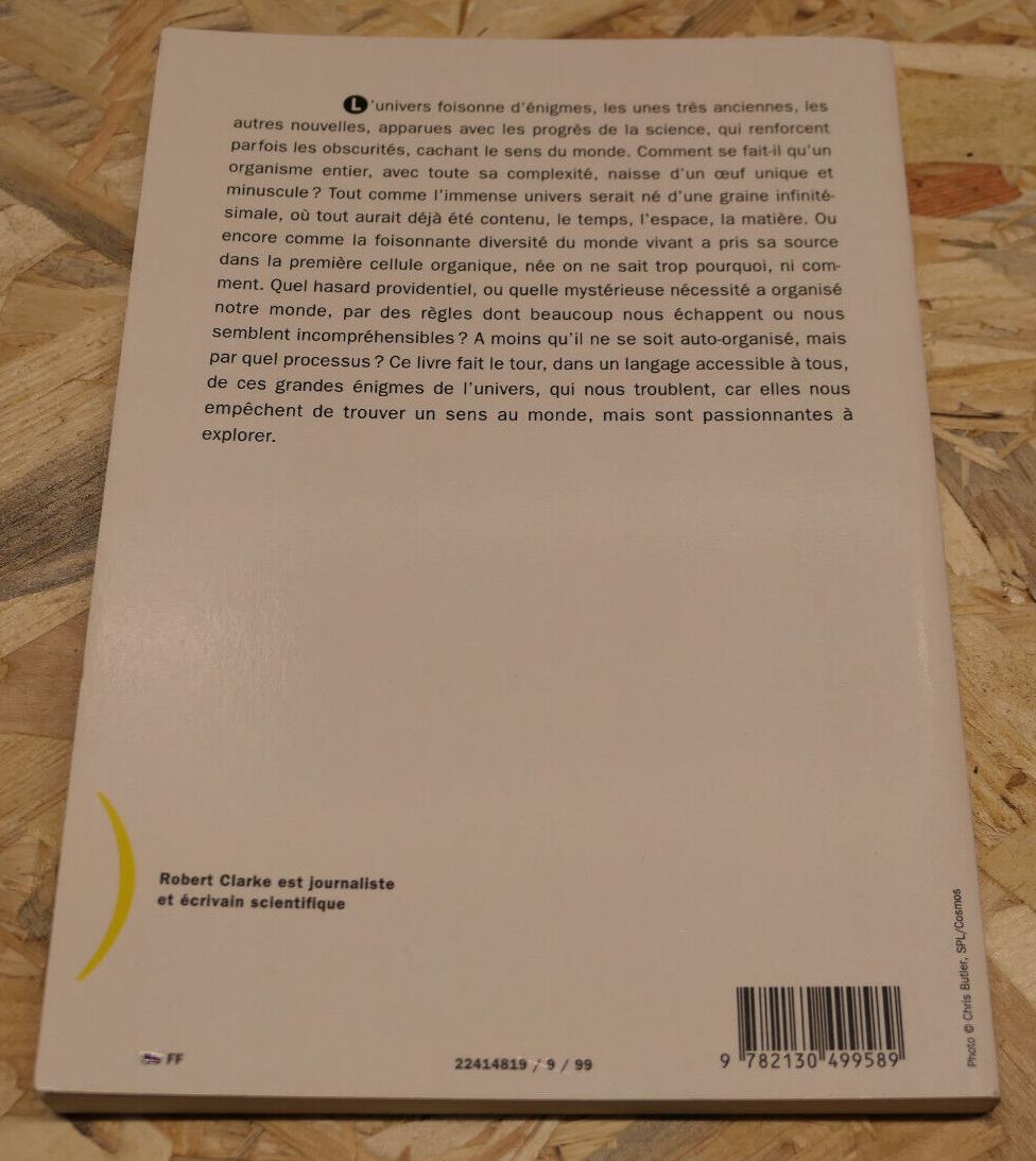 LES NOUVELLES ENIGMES DE L'UNIVERS / ROBERT CLARKE / PUF 1999 / SCIENCE