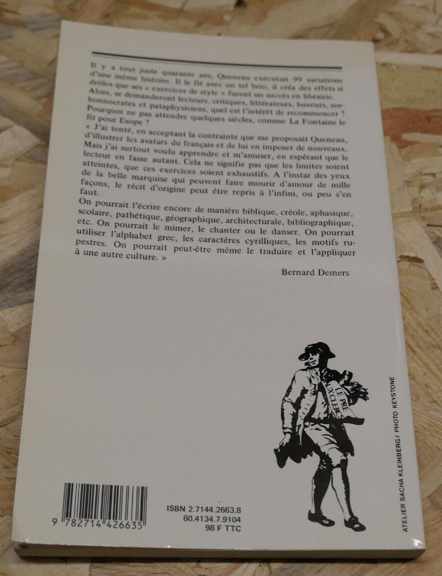 LES NOUVEAUX EXERCICES DE STYLE / BERNARD DEMERS / RAYMOND QUENEAU / 1991