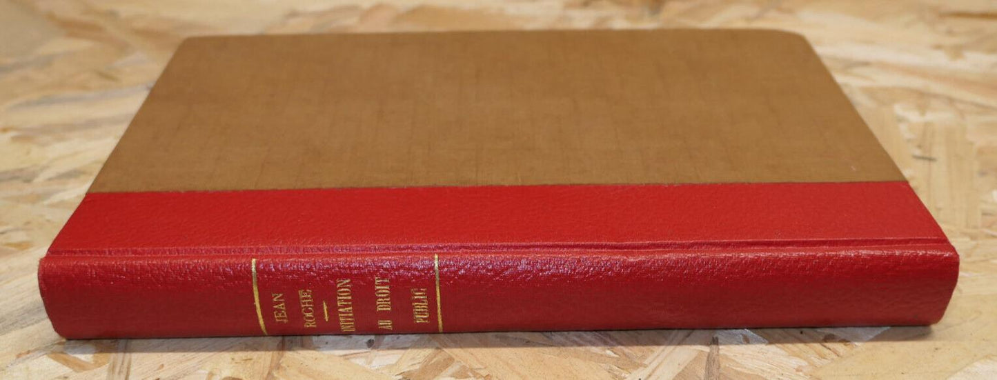 INITIATION AU DROIT PUBLIC / JEAN ROCHE / DUNOD 1969 / DEDICACE