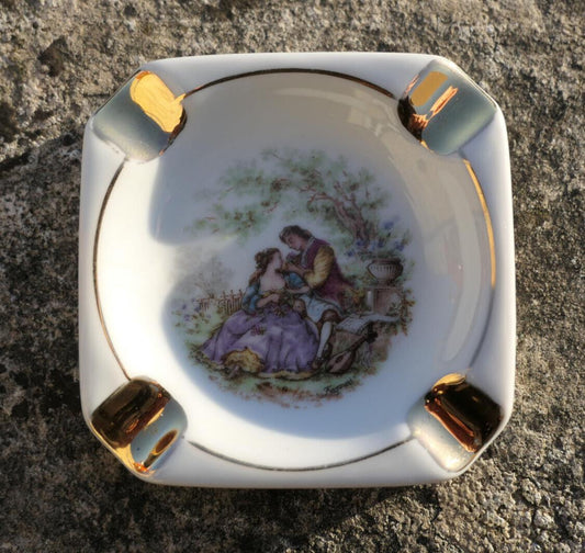 ANCIEN PETIT CENDRIER LIMOGES PUB SOUVENIR BOUCHERIE HENNION LISIEUX 1918-1968