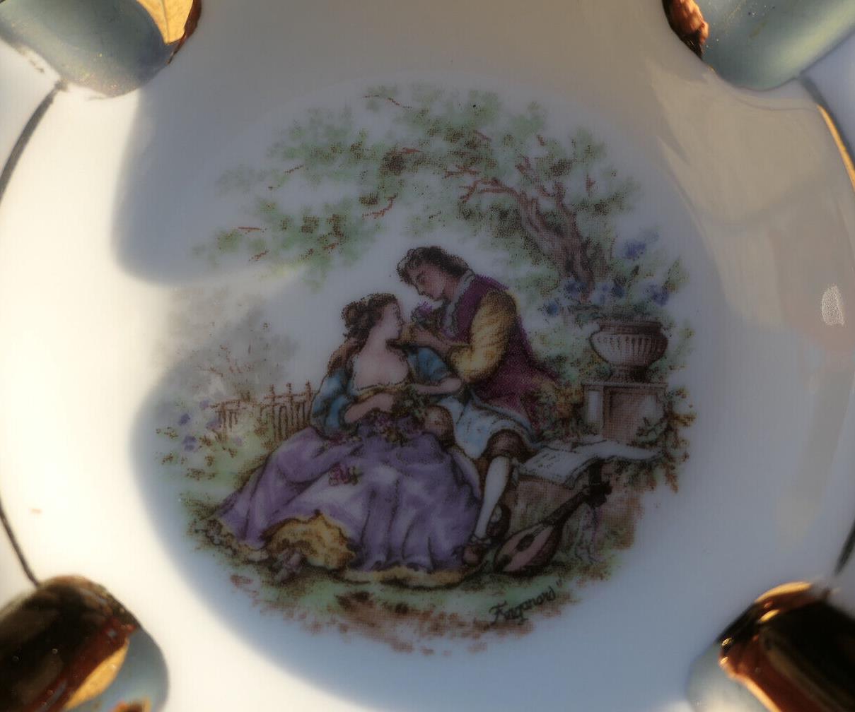 ANCIEN PETIT CENDRIER LIMOGES PUB SOUVENIR BOUCHERIE HENNION LISIEUX 1918-1968