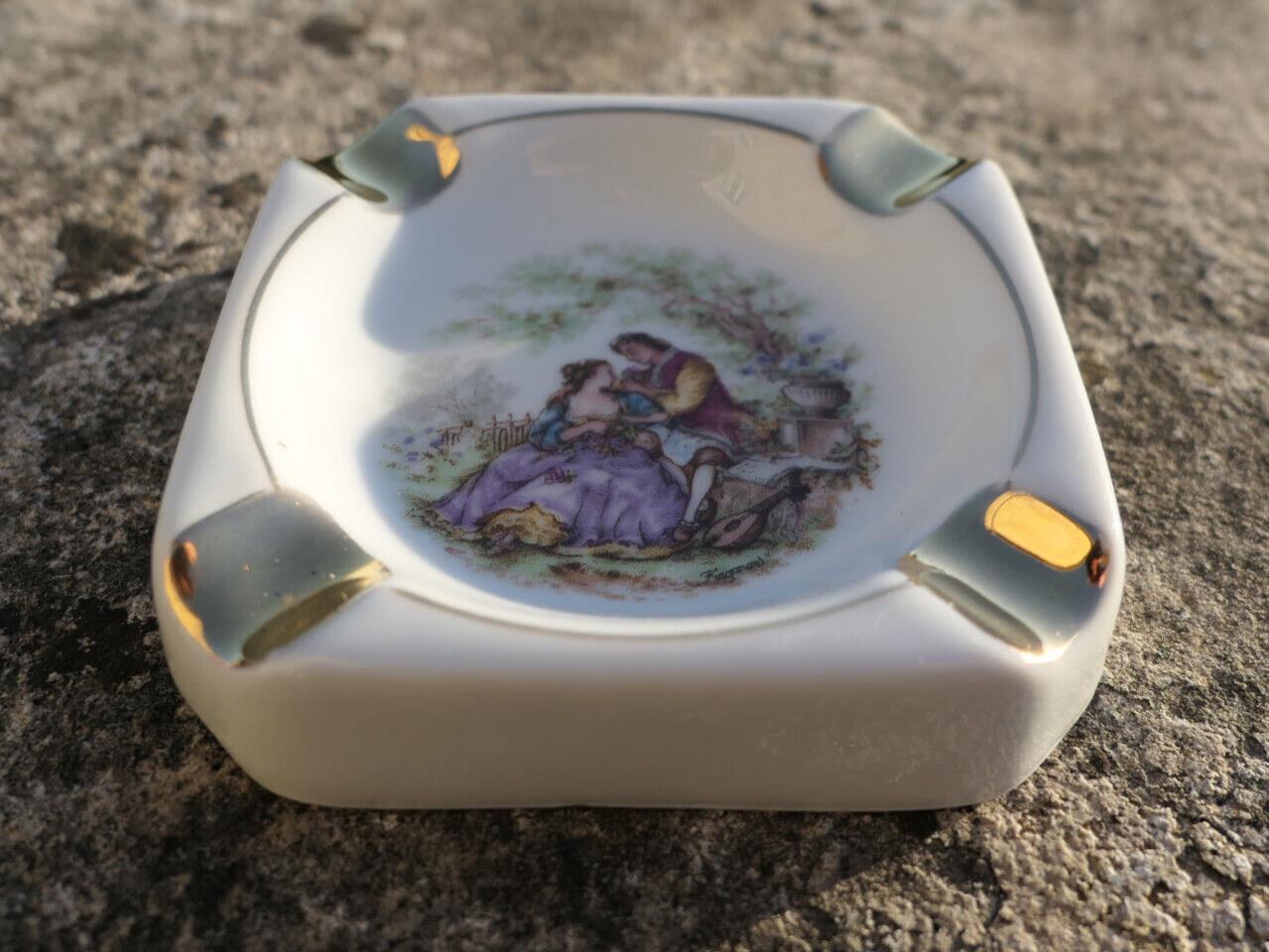ANCIEN PETIT CENDRIER LIMOGES PUB SOUVENIR BOUCHERIE HENNION LISIEUX 1918-1968