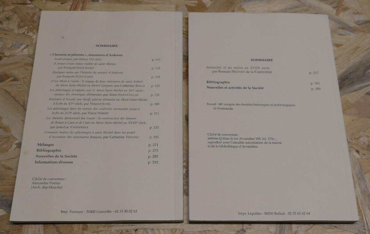 REVUE DE L'AVRANCHIN ET DU PAYS DE GRANVILLE / LOT TOMES 80 82 / 2003 2005
