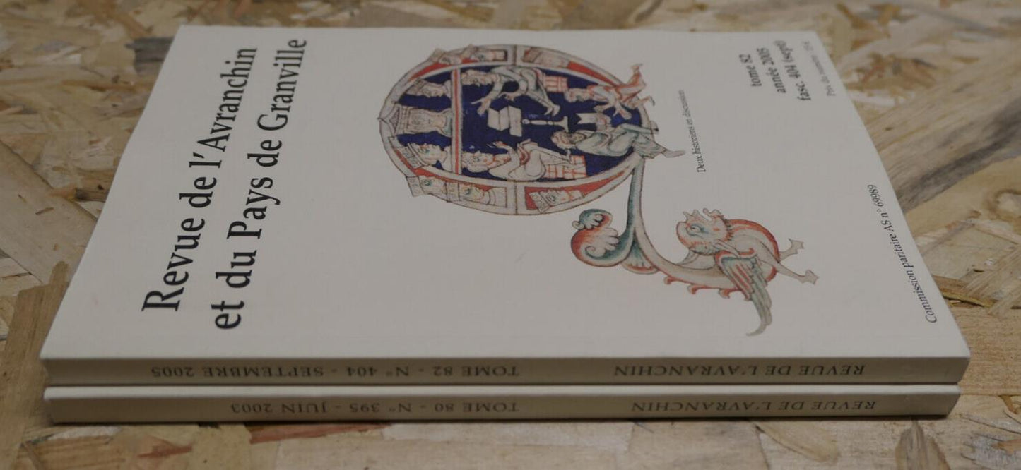 REVUE DE L'AVRANCHIN ET DU PAYS DE GRANVILLE / LOT TOMES 80 82 / 2003 2005