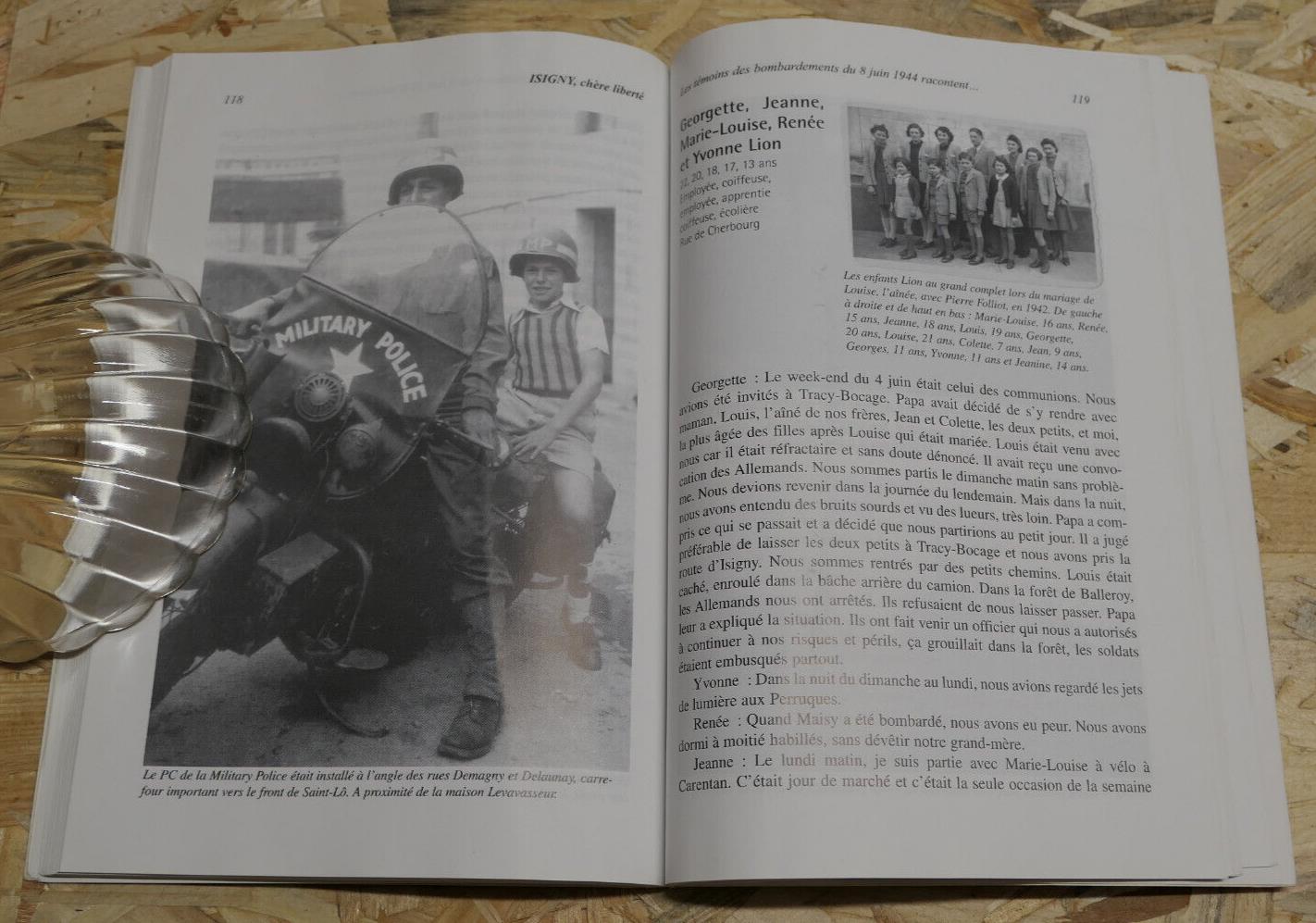 ISIGNY CHERE LIBERTE / TEMOIGNAGES PHOTOS HISTOIRE WW2 NORMANDIE 8 JUIN 1944