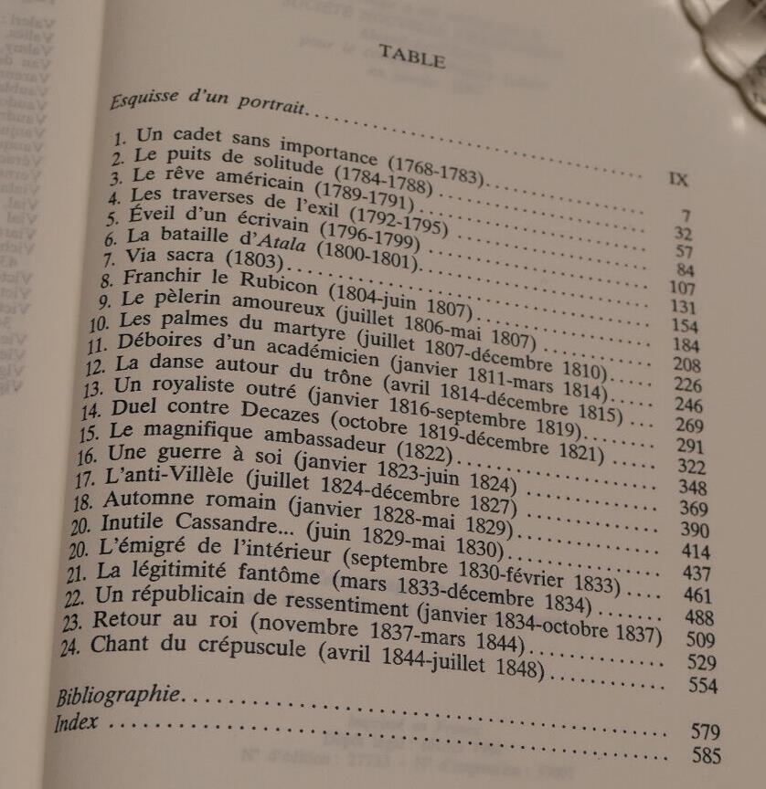 CHATEAUBRIAND / GHISLAIN DE DIESBACH / FRANCE LOISIRS 1997