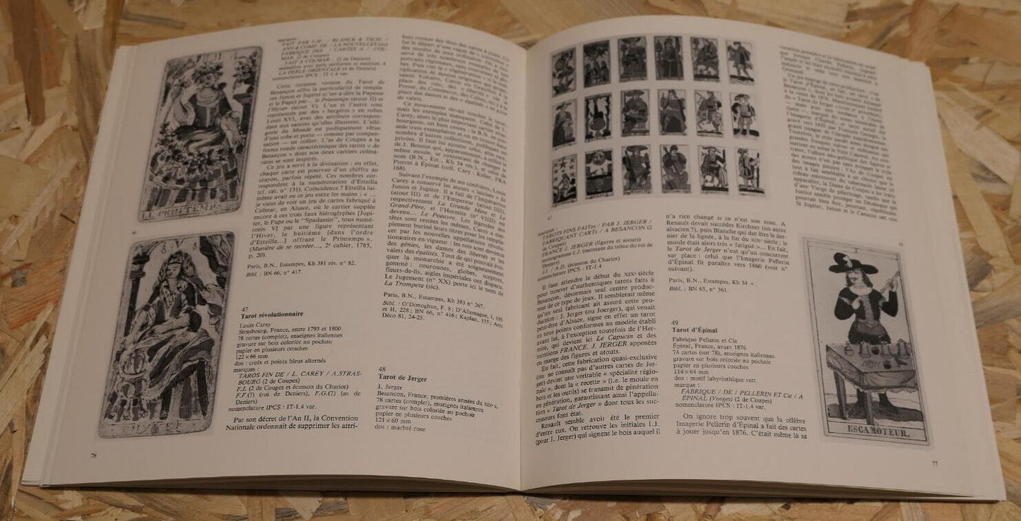 TAROT JEU ET MAGIE / EXPOSITION BIBLIOTHEQUE NATIONALE 1984