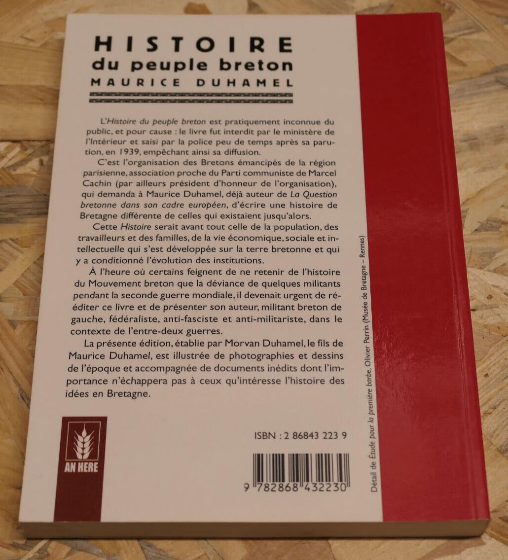 HISTOIRE DU PEUPLE BRETON (1939) / MAURICE DUHAMEL / AN HERE 2000 / BRETAGNE