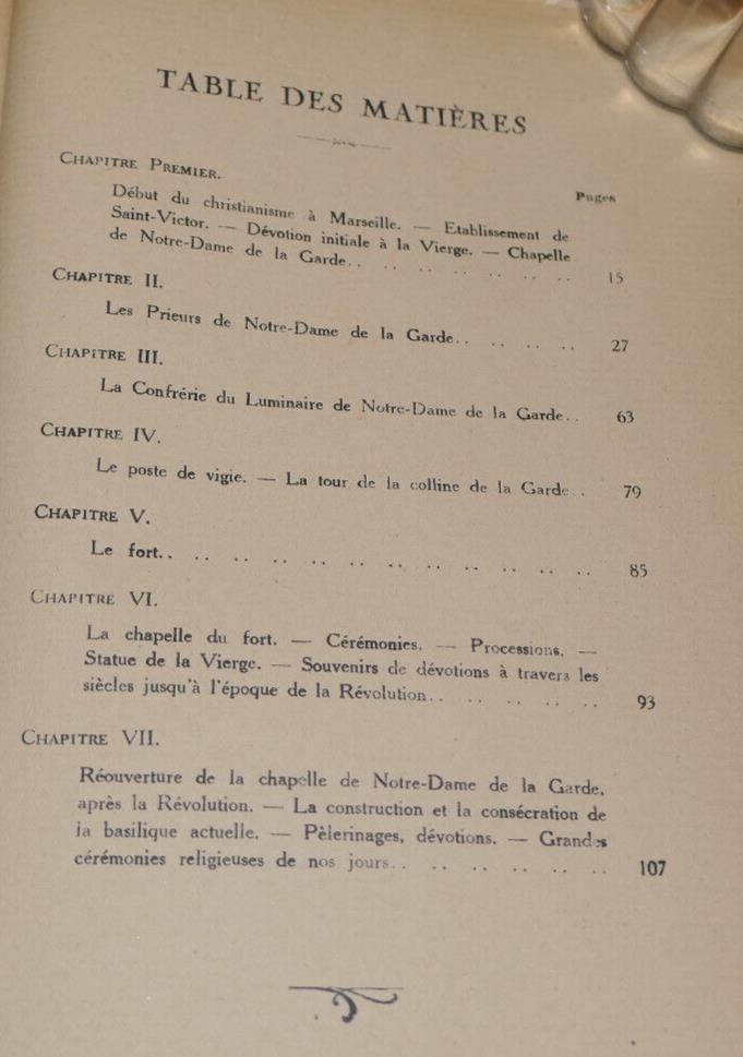 PETITE MONOGRAPHIE D'UNE GRANDE EGLISE / NOTRE-DAME DE LA GARDE MARSEILLE / 1931