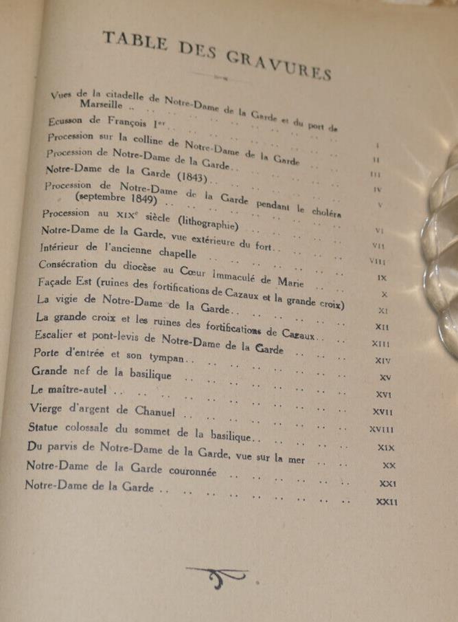 PETITE MONOGRAPHIE D'UNE GRANDE EGLISE / NOTRE-DAME DE LA GARDE MARSEILLE / 1931