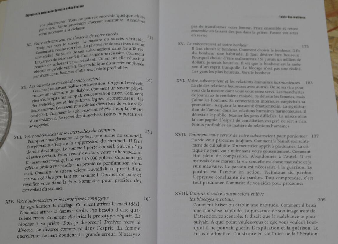 EXPLOITEZ LA PUISSANCE DE VOTRE SUBCONSCIENT / DR JOSEPH MURPHY / TCHOU 2018