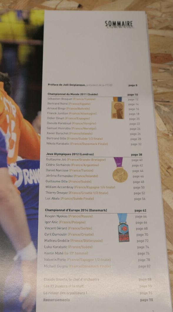 LE 2e TRIPLE DES EXPERTS HANDBALL EQUIPE DE FRANCE SPORT HISTOIRE PHOTOS / 2014