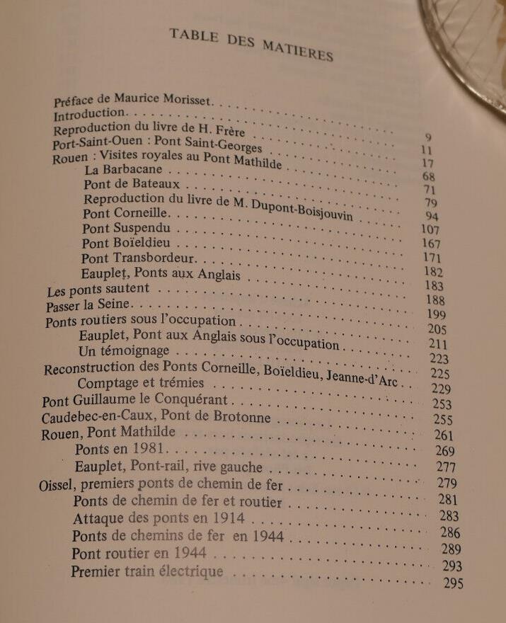 HISTOIRE DES PONTS DE ROUEN ET DE SA REGION / NORMANDIE ARCHITECTURE 1985