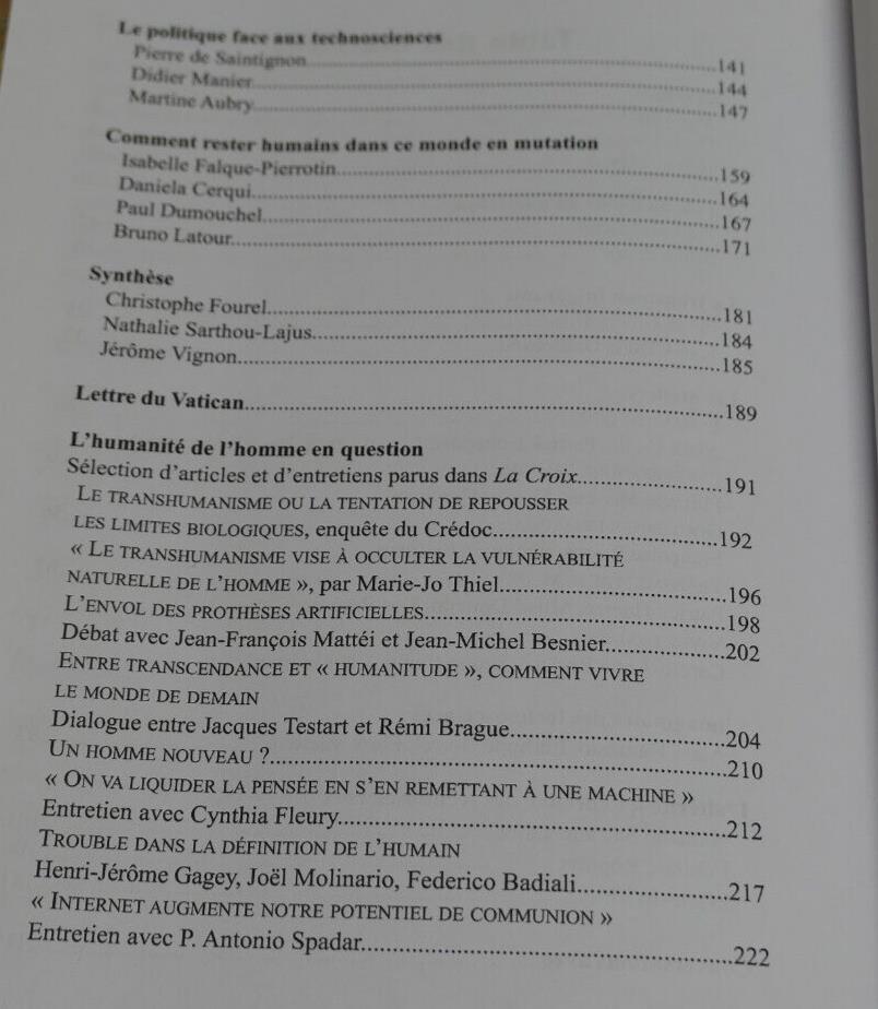 L'HOMME ET LES TECHNOSCIENCES LE DEFI / TECHNOLOGIE SOCIOLOGIE ETHIQUE / 2015