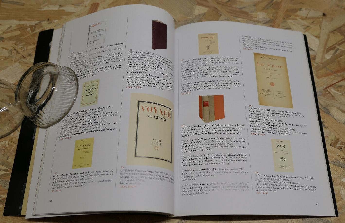 UNE VAGUE DE REVES VENTE ENCHERES COLLECTION LITTERATURE XIXe XXe SIECLES / 2014