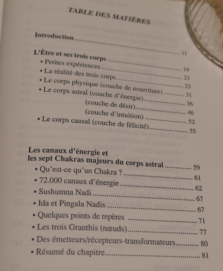 ABC DES CHAKRAS / DOMINIQUE LECROQ / SPIRITUALITE CONSCIENCE YOGA / 1995