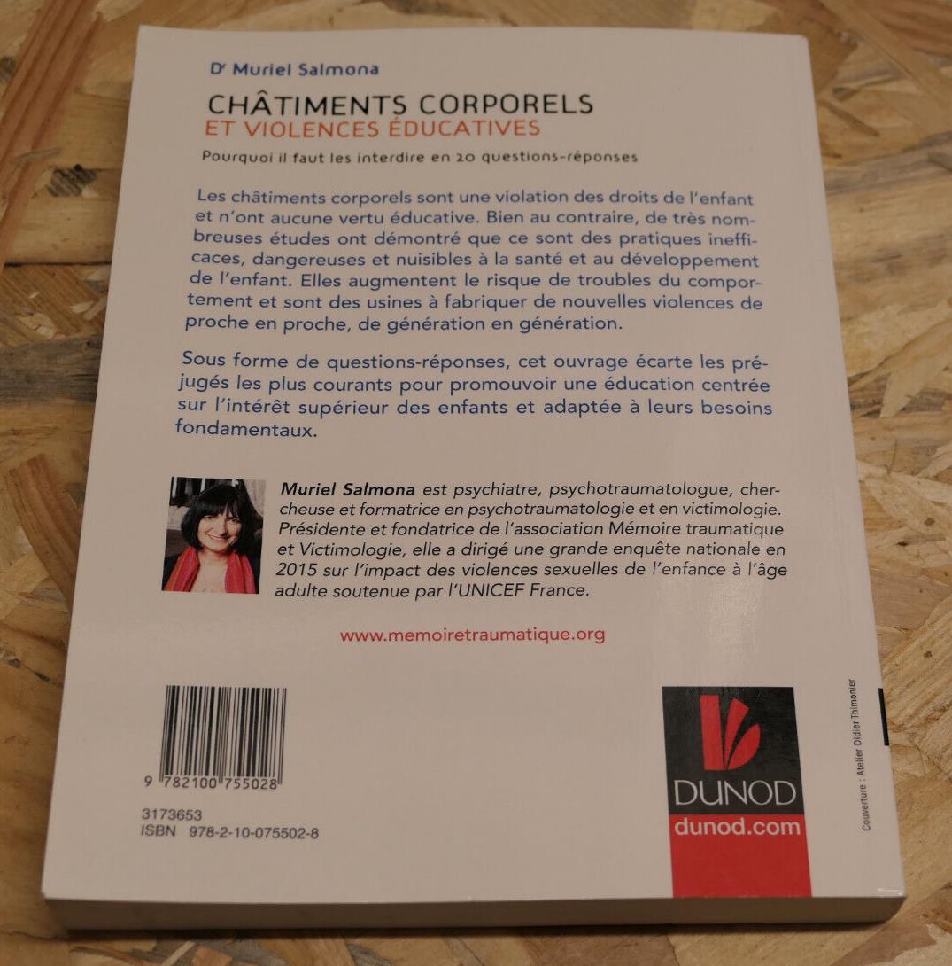 CHATIMENTS CORPORELS ET VIOLENCES EDUCATIVES / PSYCHOLOGIE EDUCATION DUNOD 2016