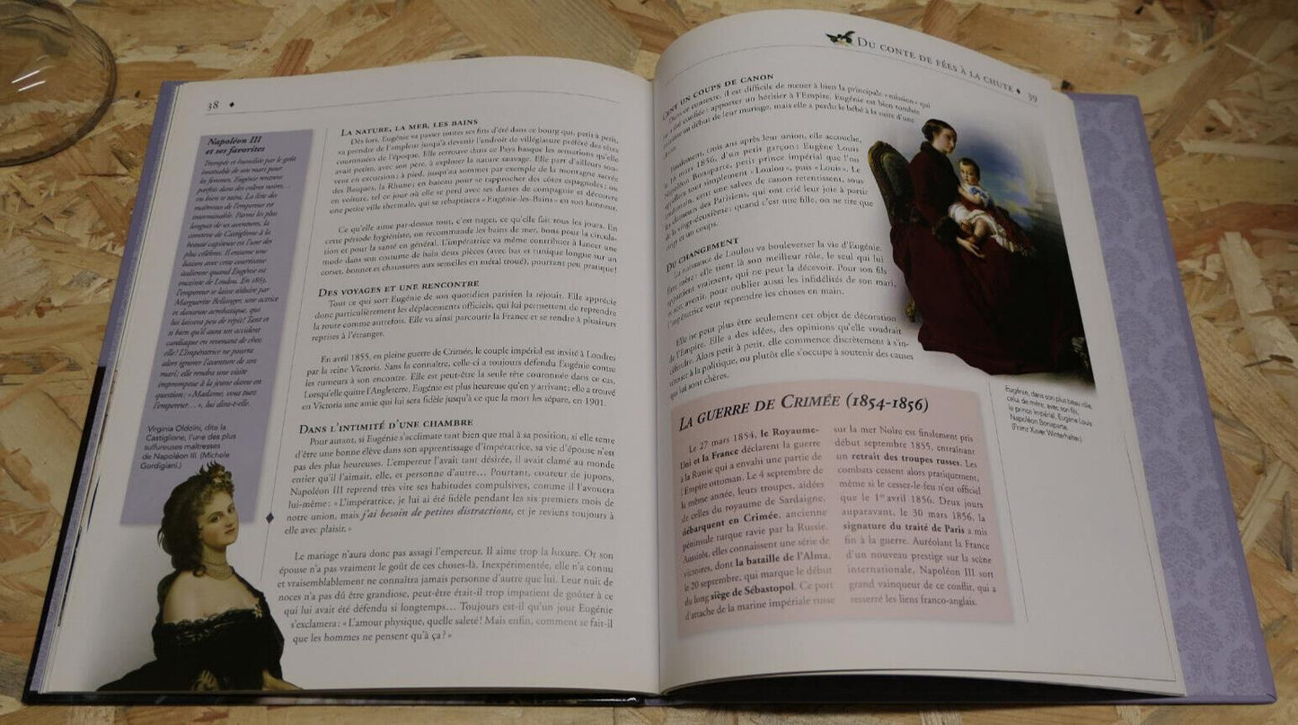 L'IMPERATRICE EUGENIE / HISTOIRE PORTRAIT NAPOLEON III SECOND EMPIRE