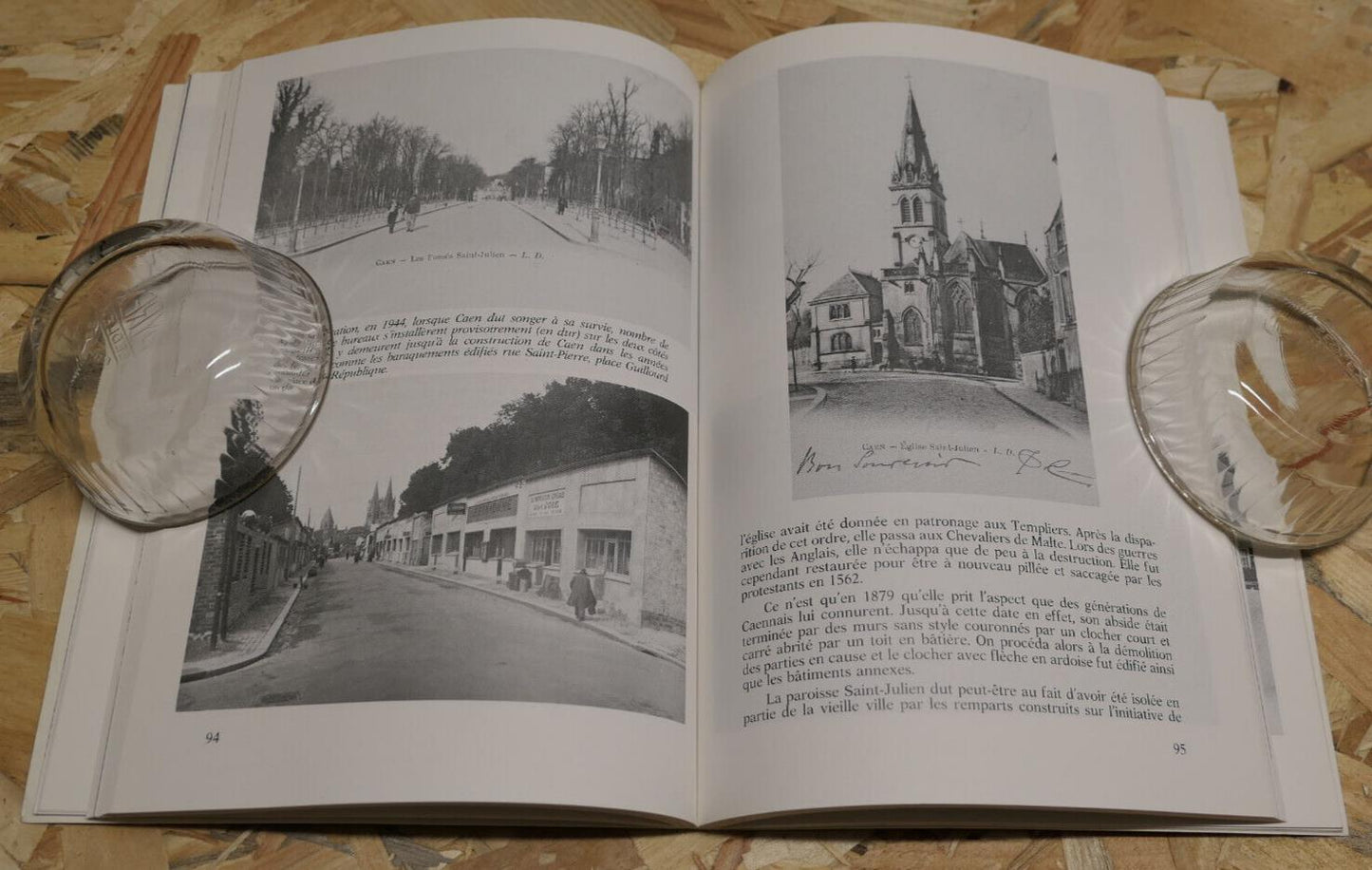 OLD CAEN OF YESTERYEAR / EDOUARD TRIBOUILLARD / HISTORY CALVADOS PHOTOS 1991