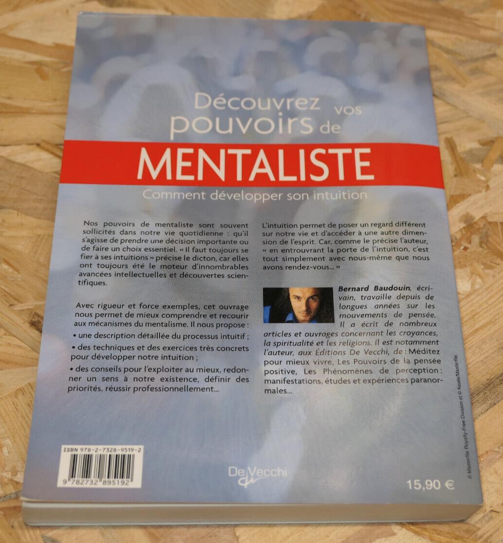 DECOUVREZ VOS POUVOIRS DE MENTALISTE / BERNARD BAUDOUIN / DE VECCHI 2010