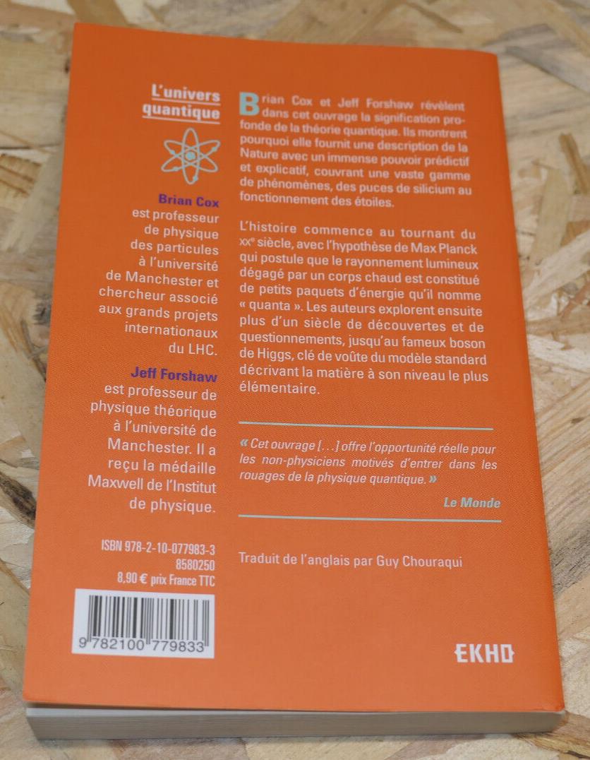 L'UNIVERS QUANTIQUE / BRIAN COX & JEFF FORSHAW / EKHO 2018