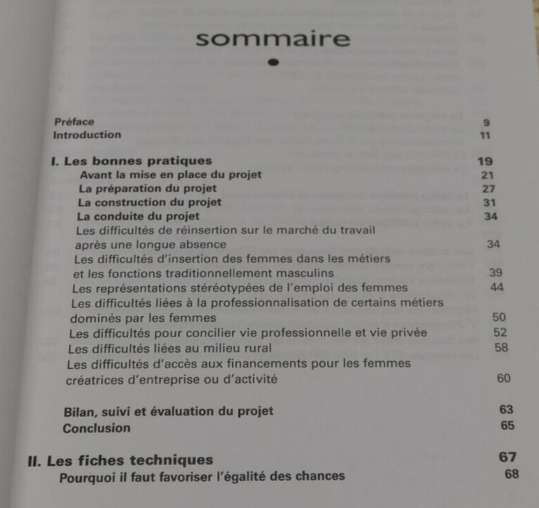 Égalité Des Chances Entre Les Femmes Et Les Hommes / RACINE Les Cahiers 2002