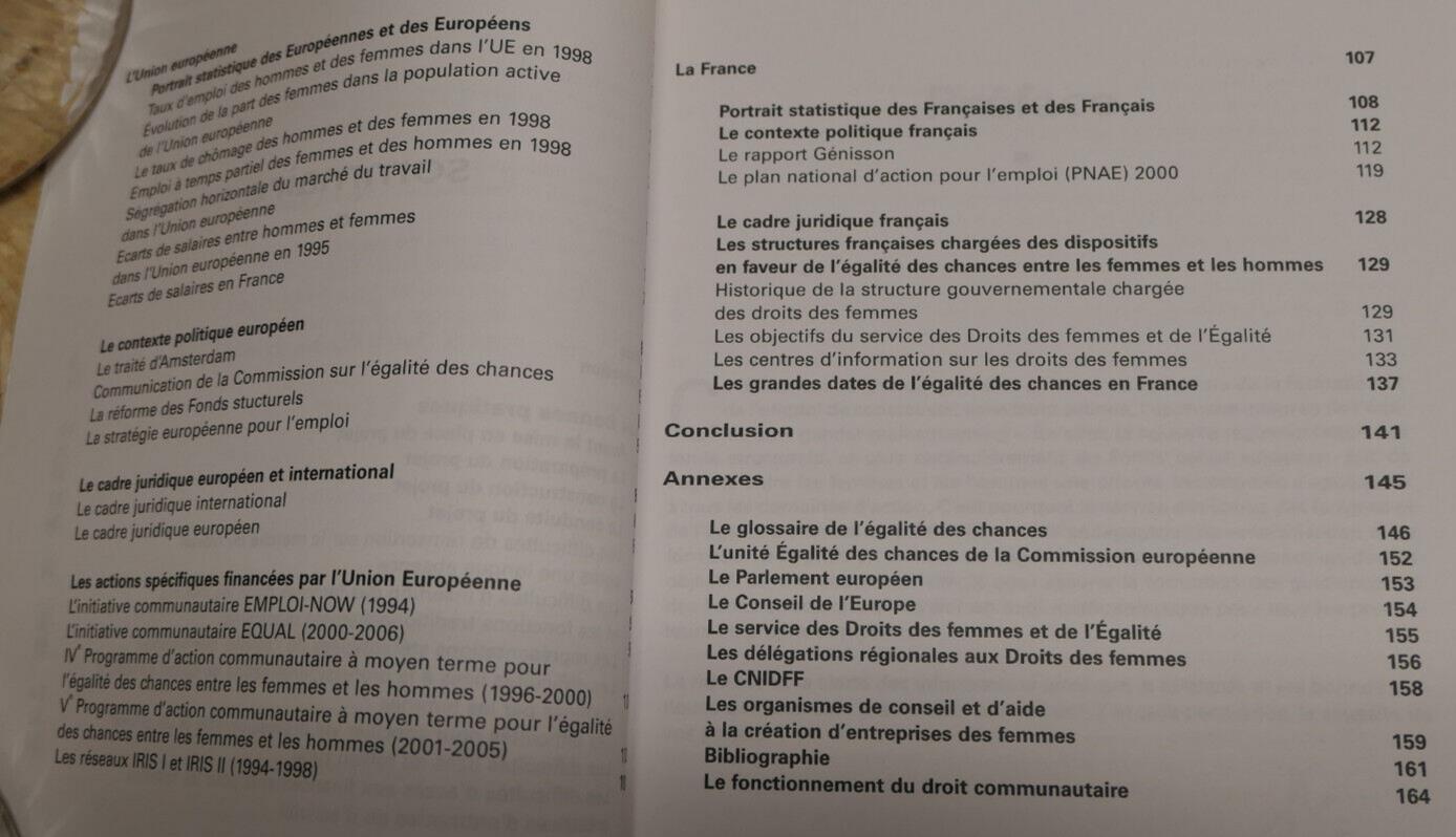Égalité Des Chances Entre Les Femmes Et Les Hommes / RACINE Les Cahiers 2002